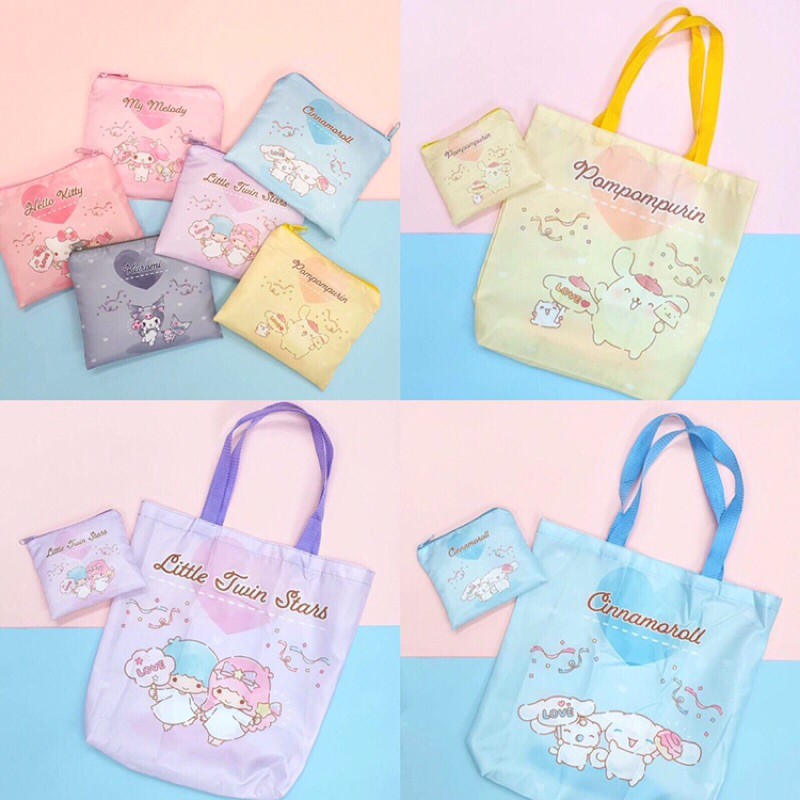 กระเป๋า Sanrio Character ECO-Bag พับเก็บได้