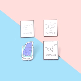 เครื่องประดับเข็มกลัดโดเปญชีวเคมี Pins Molecular สําหรับเด็ก