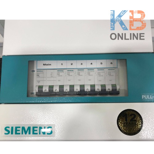 ตู้คอนซูเมอร์สำเร็จครบชุด 6 ช่อง เมน 50 A Consumer container complete with 6 slots, main 50 A