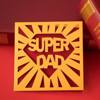 ❤️พร้อมส่ง❤️ การ์ด Super DAD&amp;MOM(พร้อมซอง) การ์ดวันแม่ การ์ดวันพ่อ