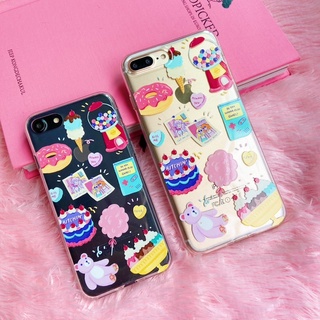 Wanders.studio 🍩Bitchin n Bestfriend🍩 เคสไอโฟนซิลิโคน Iphone11promax/11pro/11/xs/xs max/7/8/7+/8+ silicone case