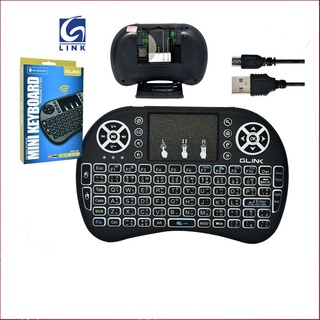 Glink คีย์บอร์ด มินิ ขนาดเล็ก มีพิมพ์ภาษาไทยบนตัวTouchPad Airmouse Mini รุ่น gkb-220