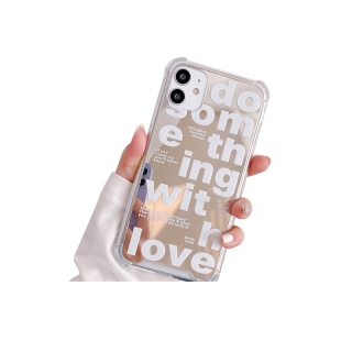 เคสโทรศัพท์ Tpu แบบนิ่ม กันกระแทก ลายตัวอักษร สําหรับ Iphone 12 11 Pro Max X Xs Max Xr 8 7 Plus