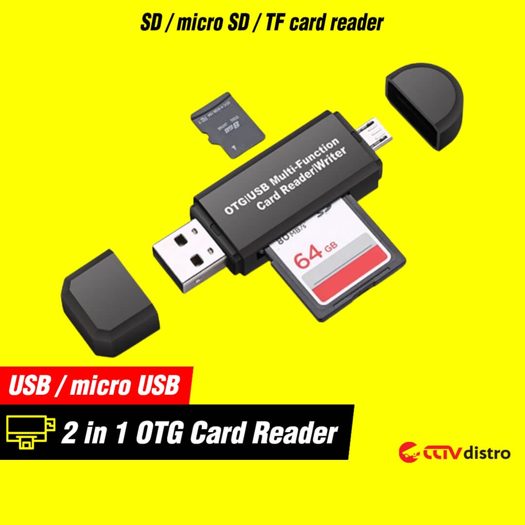 เครื่องอ่านการ์ด อะแดปเตอร์ USB / Micro USB / SD / Micro SD / TF Mini OTG