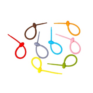 โปรโมชั่น : 13 สี 21 ซม. รุ้ง ซิลิโคน สายชาร์จ USB ลวดตาข่าย หูฟัง โต๊ะ จัดระเบียบ เครื่องมือผูก