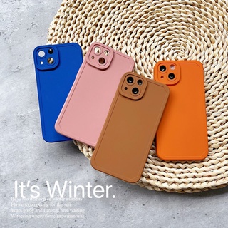 เคสซิลิโคนนิ่ม TPU ขอบตรง สีพื้น สำหรับ Realme C35 C25 C25s C21 C21y C25y GT Neo 2 Neo2 Q3 Pro C17 C12 C15 C11 C20 Narzo 20 30A 4G 5G 2023