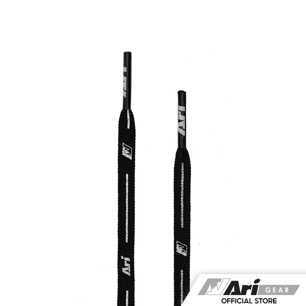 ARI COLORFUL SHOELACES - 5MM/115CM - BLACK (AHW1246-01) เชือกรองเท้า อาริ COLORFUL สีดำ