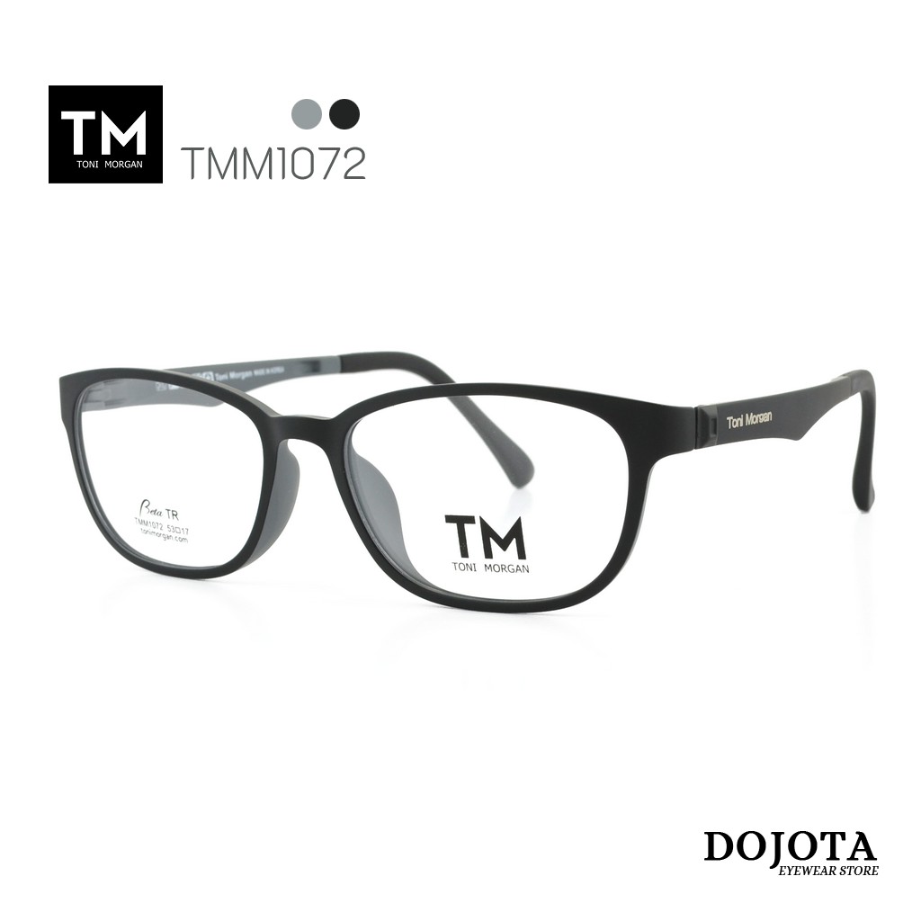 กรอบแว่นตาทรงเหลี่ยม Toni Morgan รุ่น TMM1072 สีดำ/เทา