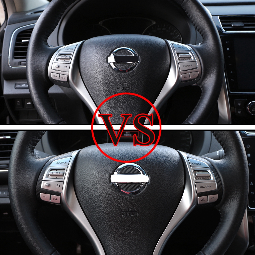 สติกเกอร์คาร์บอนไฟเบอร์ สําหรับติดตกแต่งพวงมาลัยรถยนต์ Nissan X-trail Xtrail T32 Rogue 2014-2020 ราคา ถูกที่สุด ดีลบีเคเค แกลเลอรีภาพที่ 3