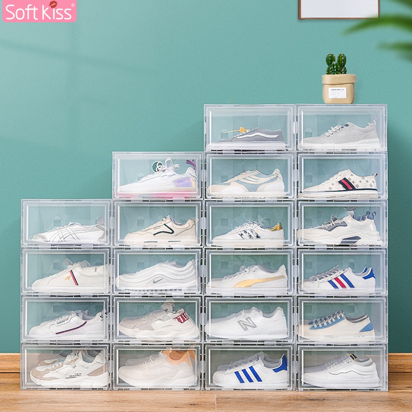 Softkiss กล่องใส่รองเท้า กล่องเก็บรองเท้า