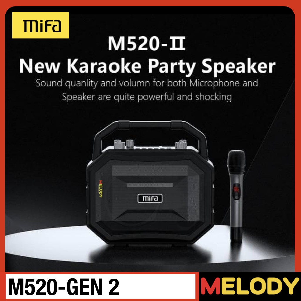 MIFA M520 Gen2.ลำโพงร้องเพลงคาราโอเกะ Bluetooth 5.0 รับประกันศูนย์ Mifa ...