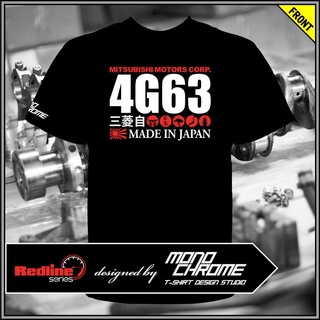 [S-5XL]เสื้อยืดลําลอง ลาย Mitsubishi 4G63 Lancer Evolution Galant Vr-4 E39A Eclipse Airtrek เข้ากับทุกการแต่งกาย สําหรับ