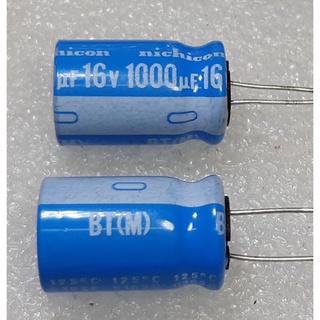 Nichicon BT 1000uf 16v 125° capacitor ตัวเก็บประจุ คาปาซิเตอร์