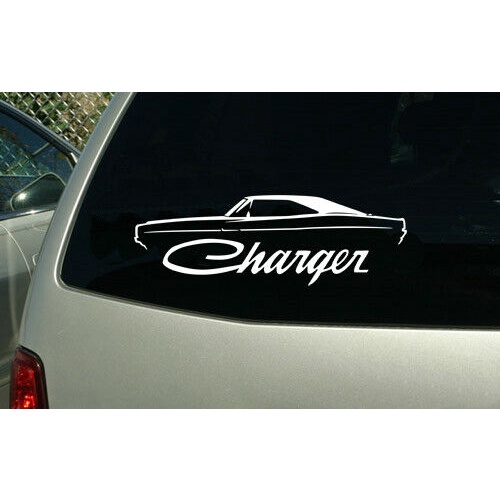 Dodge Charger 1968 1969 1970 กล้ามเนื้อรถสติกเกอร์รูปลอก outline wall กราฟิก