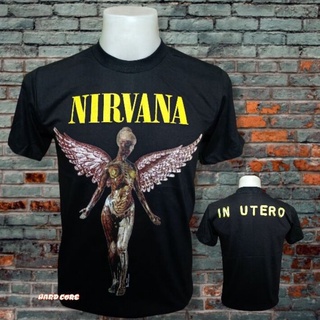 เสื้อวง NIRVANA วงร็อคในตำนาน ไม่มีตะเข็บข้าง คอฟิต เสื้อทัวร์ เสื้อวินเทจ เสื้อร็อค วงร็อคต่างประเทศ