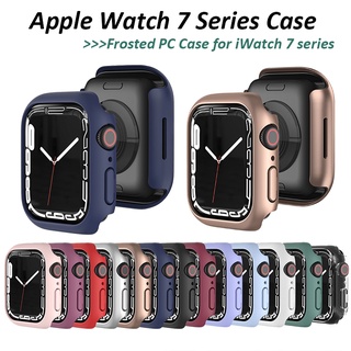 เคส PC แบบแข็ง ป้องกันรอยขีดข่วน กันกระแทก สําหรับ Apple Watch Series 8 7 41 มม. 45 มม. iWatch 7