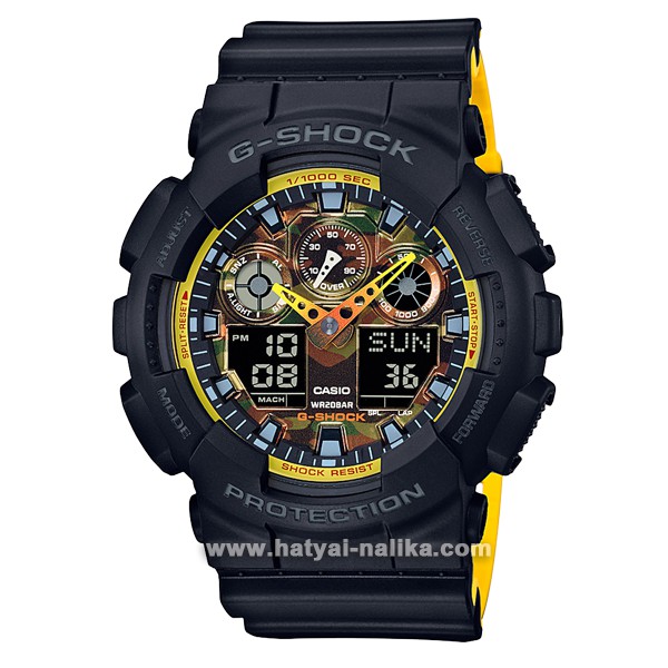 นาฬิกา Casio G-Shock Special color BLACK &amp; YELLOW color series รุ่น GA-100BY-1A ของแท้ รับประกัน1ปี