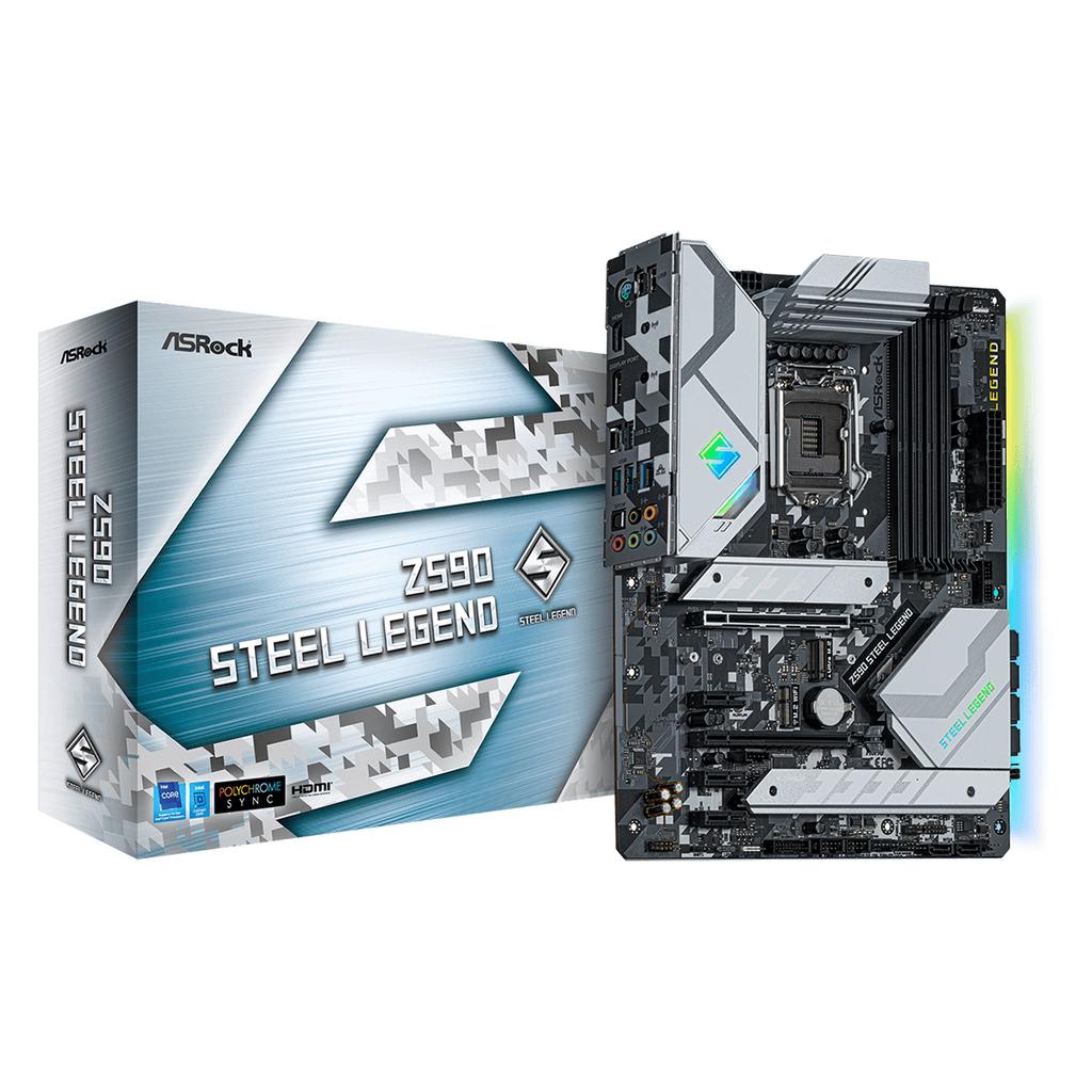 MAINBOARD (เมนบอร์ด) 1200 ASROCK Z590 STEEL LEGEND ตัวท็อป พร้อมส่ง