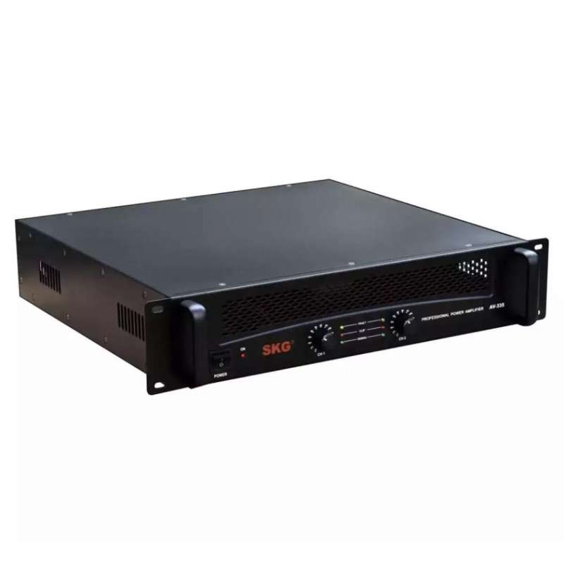 เพาเวอร์แอมป์ power amplifier 16000W.PM.PO เครื่องขยายเสียง รุ่น AV-335 (สีดำ) จัดส่งฟรี เก็บเงินปลา