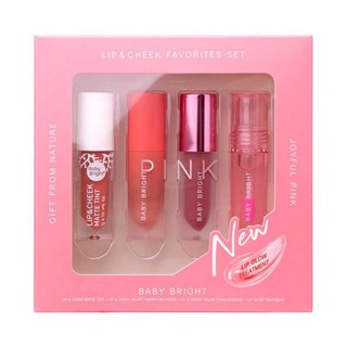 Baby Bright ชุดเซ็ท All Lip &amp; Cheek Favorite Set (Set 1 Joyful Pink)