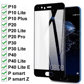 ฟิล์มกระจกนิรภัยกันรอยหน้าจอ 9D สําหรับ Huawei P10 Plus P Smart Z 2019 P30 P40 Lite E P20 Pro