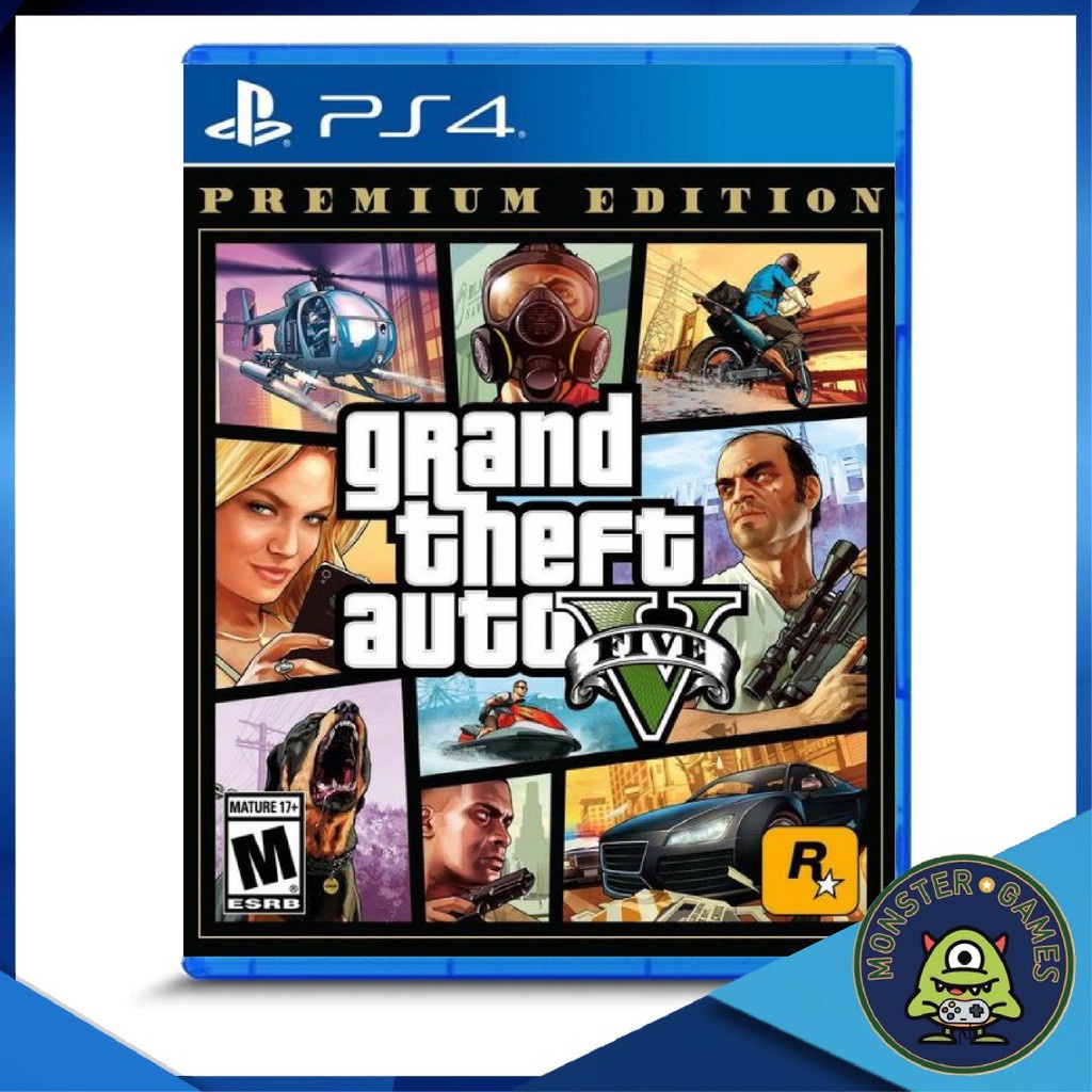 GTA V Premium Edition Ps4 Game แผ่นแท้มือ1!!!!! (Grand theft auto V Ps4)(Grand theft auto 5 Ps4)(GTA