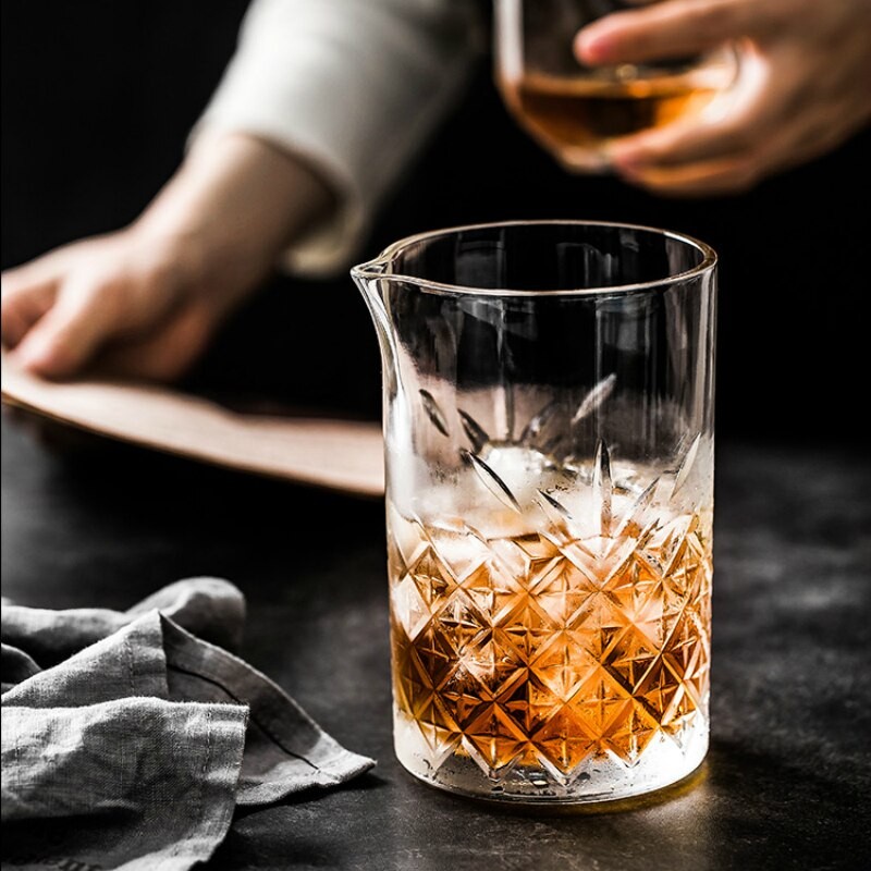 Mixing glass500ml.แก้วผสมค๊อกเเบบญี่ปุ่น แก้ว แก้วผสมเครื่องดื่ม แก้วมิ๊กส์ Yarai mixing glass✅สินค้