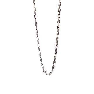 Middle M Jewelry สร้อยคอโซ่ รุ่น Contrast Chain สีเงิน