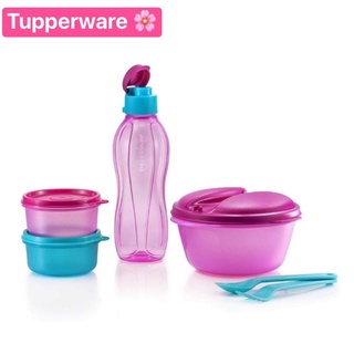 ชุดภาชนะใส่อาหาร ขวดน้ำ+ถ้วย3ใบ จาก Tupperware