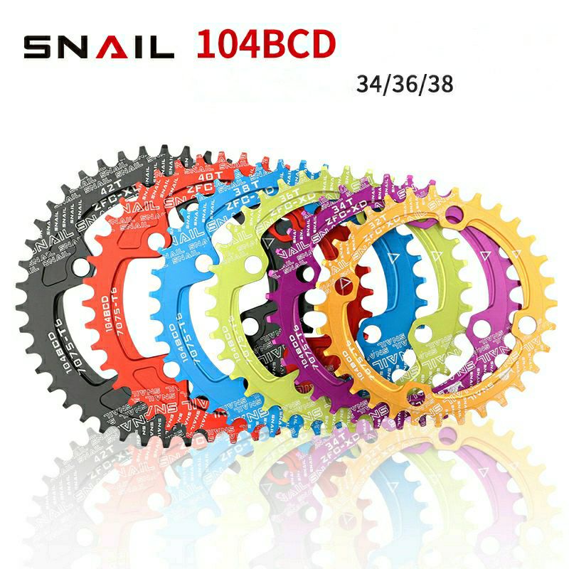 ใบจานหน้าเสือภูเขา SNAIL 104 BCD ส่งจากไทย🇹🇭