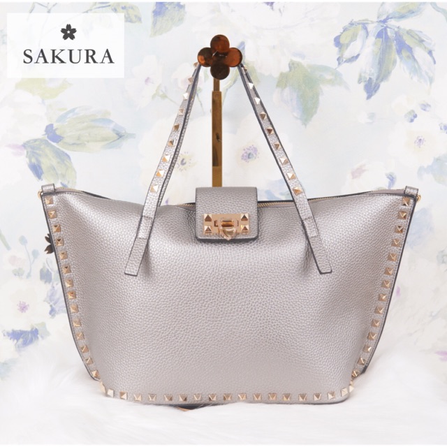 Sakura Valentino Bag (9865#Gray)