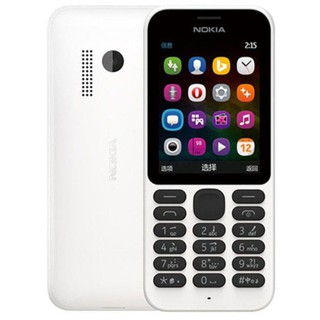 โทรศัพท์มือถือ โนเกียปุ่มกด NOKIA PHONE 215 (สีขาว) จอ2.4นิ้ว  3G/4G ลำโพงเสียงดัง รองรับทุกเครือข่าย 2021ภาษาไทย-อังกฤษ