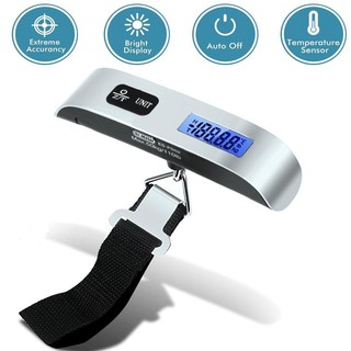 เครื่องชั่งน้ำหนักกระเป๋าเดินทาง Luggage Weighing Scale พร้อมถ่าน (ชั่งได้ถึง 50 KG.)