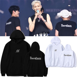 เสื้อกันหนาว มีฮู้ด ลาย Got7 Bambam Kpop แฟชั่นฤดูใบไม้ร่วง และฤดูหนาว สไตล์ฮิปฮอป