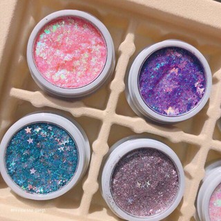 WODWOD Colorful eyeshadow No.744 ทาตากลิตเตอร์เม็ดใหญ่ มี 2 โทนสี บอกเลยว่าเนื้อดีมาก**ของแท้ พร้อมส่ง