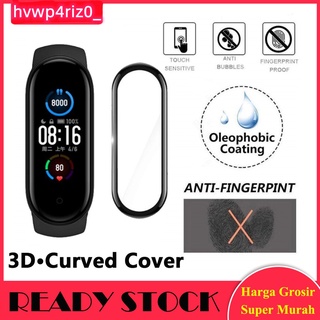 3D Anti Gores หน้าจอ Mi Band 8 7 5 6 4 ตัวป้องกัน Xiaomi Mi Band แบบเต็มหน้าจอฝาครอบสีดำด้านข้าง