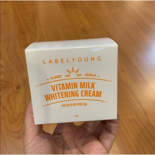 ครีมนมหน้าสด กำลังฮอตสุดในเกาหลี LABELYOUNG Vitamin Milk Whitening Cream 55 g.