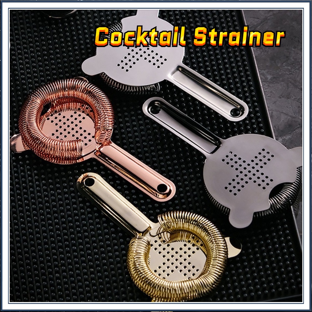☕☕☕Cocktail Strainer สแตนเลส ทรงแบน แบบมีสปริง อุปกรณ์บาร์