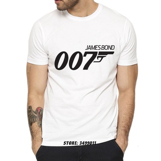 Hensewts Shop Film Bond 007 ใหม่ เสื้อยืดลําลอง ผ้าฝ้าย แขนสั้น คอกลม พิมพ์ลายคริสต์มาส แฟชั่นสําหรับผู้ชาย900338