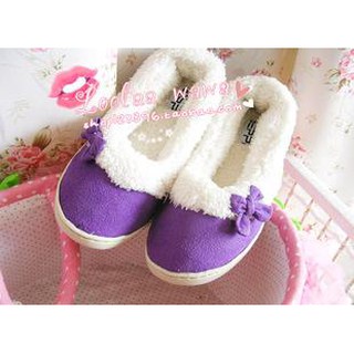 รองเท้าสีม่วงสำหรับใส่ในบ้าน ไซด์ เบอร์ 35-36