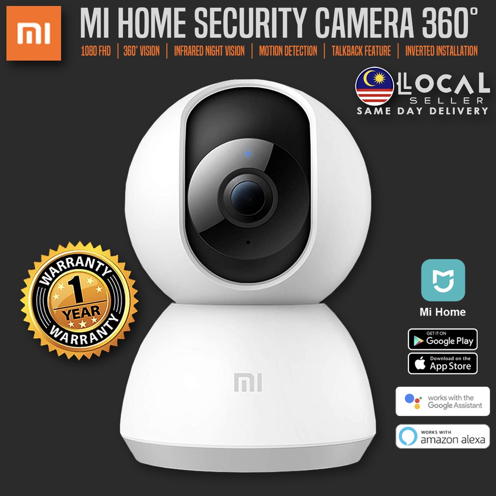 กล้องรักษาความปลอดภัย Xiaomi Mi Smart Home Security Camera 360 2K Full HD FHD Camera