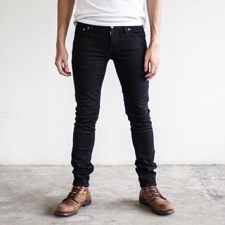 nudie jeans long john black black ของแท้ 100%