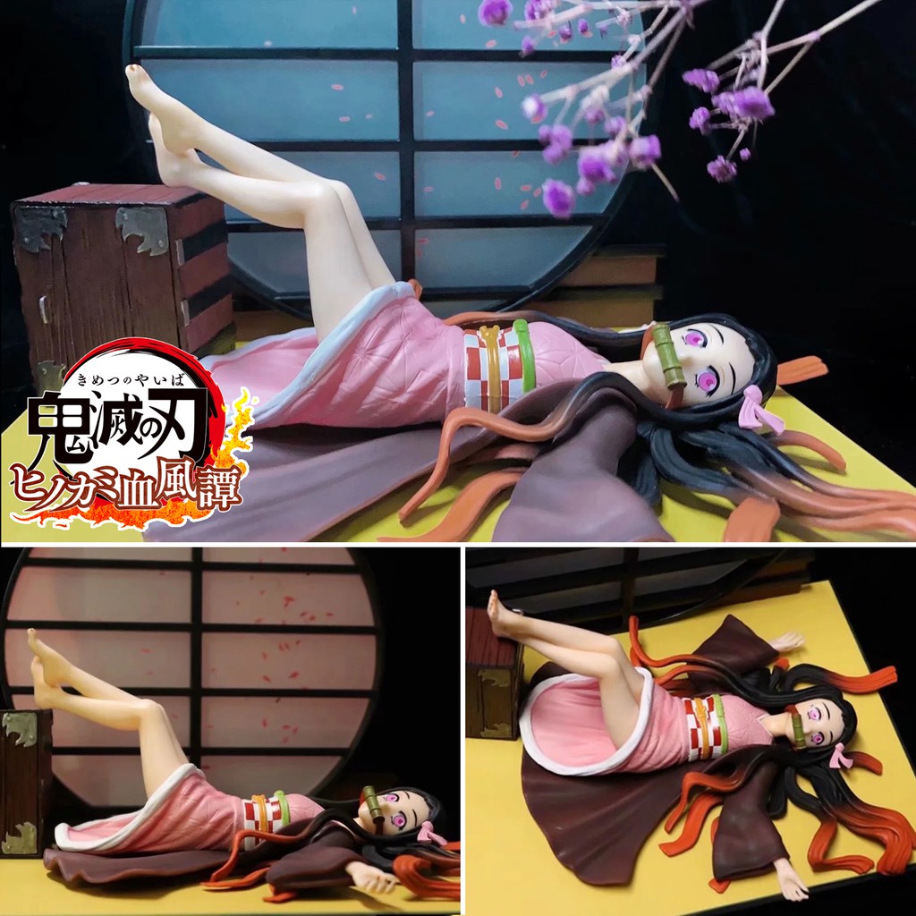 Figure ฟิกเกอร์ Model โมเดล Kimetsu no Yaiba Demon Slayer ดาบพิฆาตอสูร Kamado Nezuko คามาโดะ เนซึโกะ ชุดกิโมโน