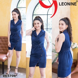 มินิเดรสยีนส์ Dressjeans แซกยีนส์์สั้น ,เดรสยีนส์สั้น ชุดยีนส์ Lenine DE5706