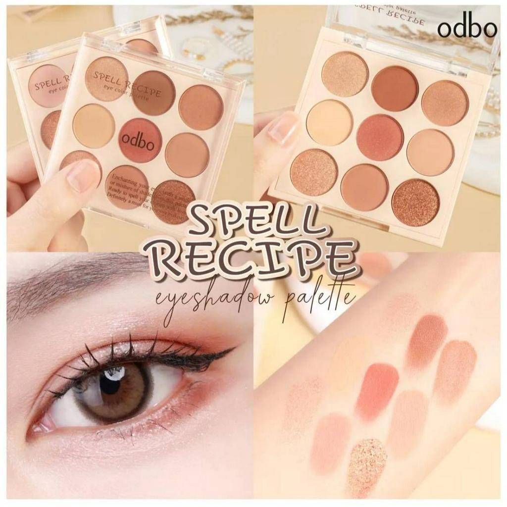 ODBO OD2005 โอดีบีโอ อายแชโดว์พาเลทท์ 9 สี เนื้อแน่นเนียนสวยสีติดทนชัด มีทั้งเนื้อแมทท์เนื้อชิมเมอร์