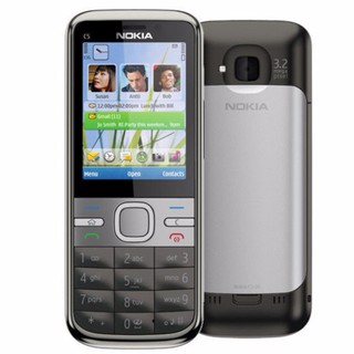 โทรศัพท์มือถือโนเกียปุ่มกด NOKIA  C5  (สีดำ) 3G/4G รุ่นใหม่2020 รองรับภาษาไทย