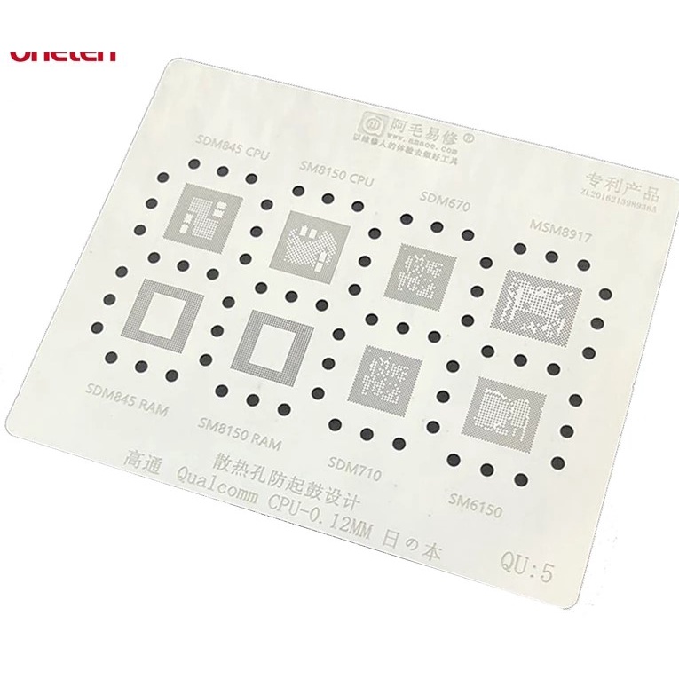 STENCIL QU:5 SDM670/710/845/MSM6150/SM6150/SM8150/CPU