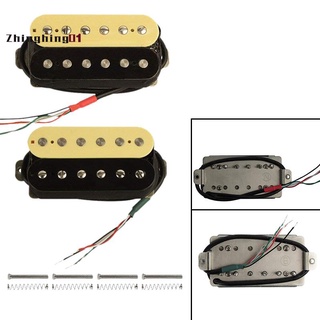 ปิ๊กอัพคอกีตาร์ไฟฟ้า Humbucker Alnico V (ม้าลาย + สีดํา)