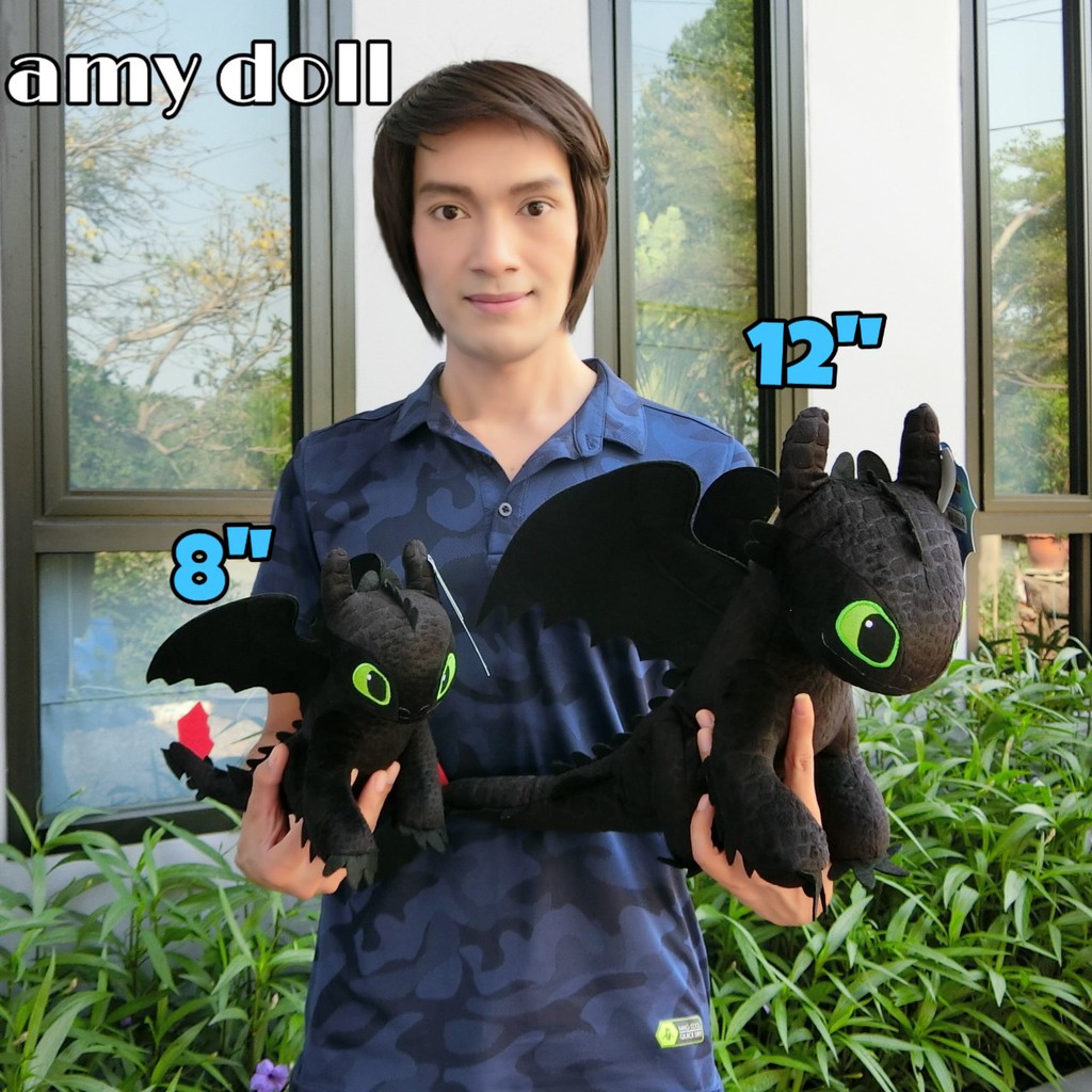 ตุ๊กตามังกรเขี้ยวกุด&เพลิงนวลขนาด 8"/12"/15"/20" ของแท้