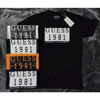 [100% Cotton] Guess UNISEX เสื้อยืด คุณภาพสูง